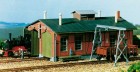 11355 Auhagen Double track locomotive shed with gantry crane for narrow gauge (HOm/HOe)